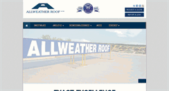 Desktop Screenshot of allweatherroof.com