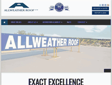 Tablet Screenshot of allweatherroof.com