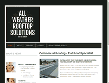 Tablet Screenshot of allweatherroof.net